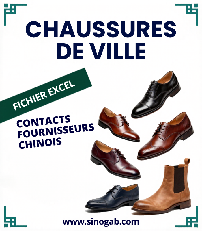 Contacts Fournisseurs Chine – Chaussures de Villes (WhatsApp / WeChat)