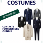 Carnet de Contacts Fournisseurs Costumes Homme Chine