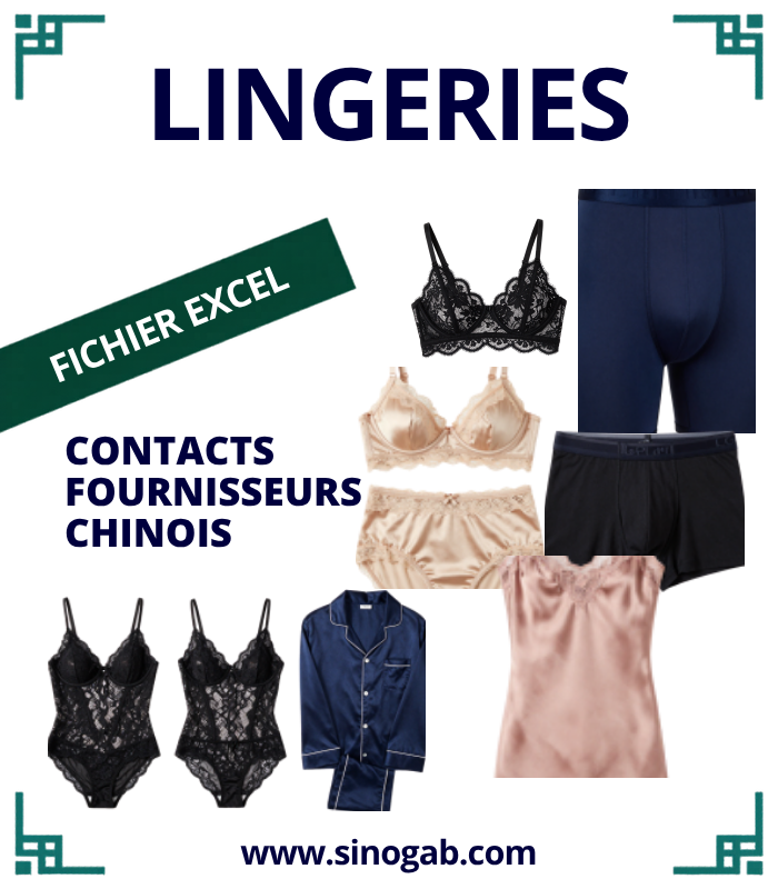 Contacts Fournisseurs Chine – Lingeries (WhatsApp / WeChat)